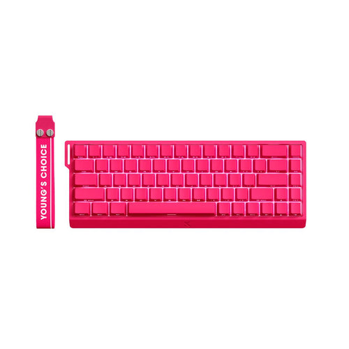 Teclado Gamer MCHOSE Ace 68 Rosa Hall Effect 65% Iluminação RGB