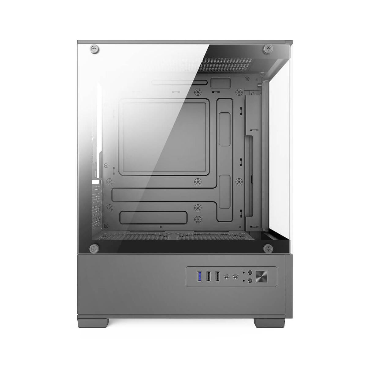Gabinete Gamer Mini Tower Bluecase com Vidro Temperado Compatível M-ATX Mini ATX - BG-054