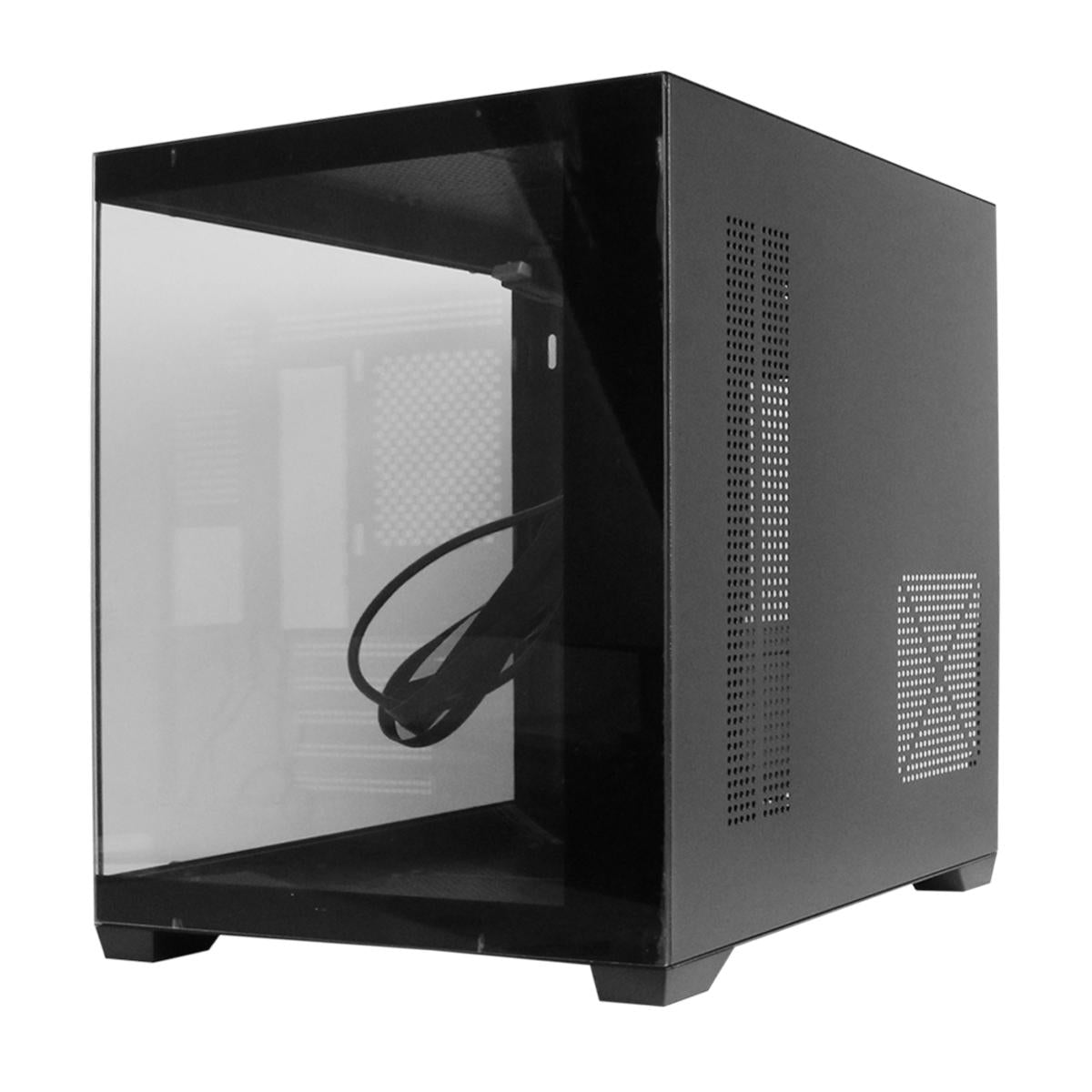 Gabinete Gamer Aitek Compacto Micro-ATX Mini Tower Design Moderno com Lateral Transparente e USB 3.0 - AGP-M33160P