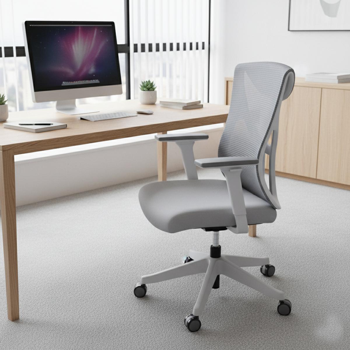 Cadeira Ergonômica de Escritório Kozz Home Office com Altura Ajustável Encosto em Tela - KZ-CE01