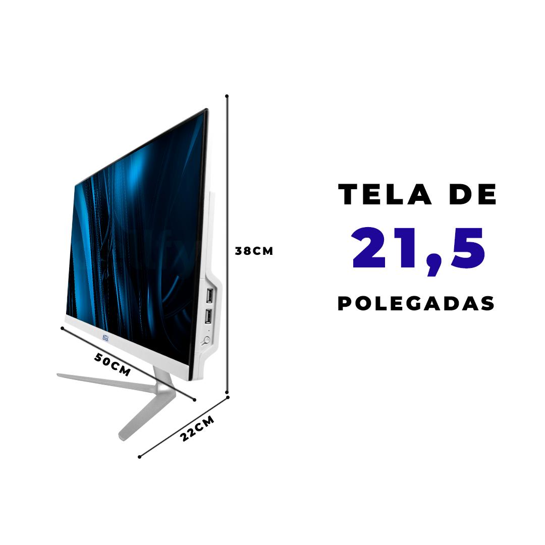Computador Completo All In One Aitek PC Tela 21,5’’ Intel I5 256GB Full HD - AIO-2232