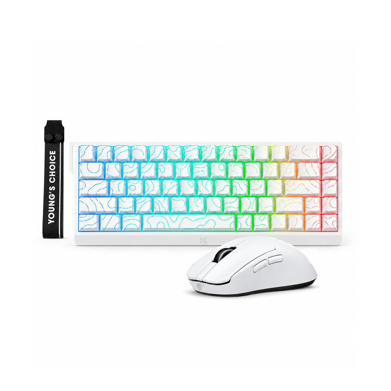 Kit Teclado MCHOSE Ace 68 Rapid Trigger, RGB e Mouse L7 Pro