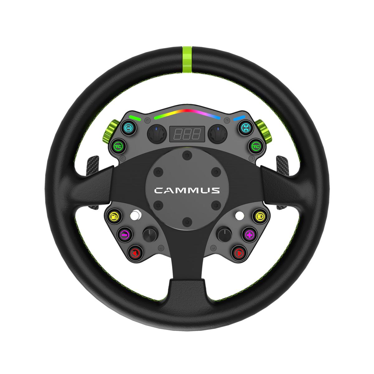Volante Gamer Premium C12 Direct Drive Toque 12Nm Cammus para Simuladores Feedback Realista - CM-C12-CM-CS5