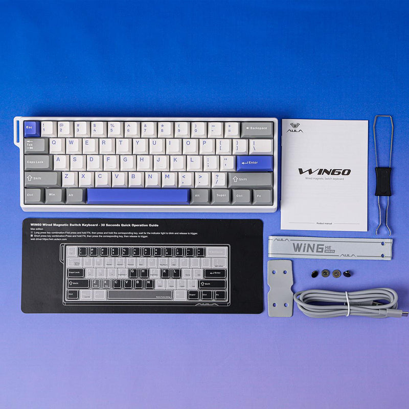 Teclado Gamer AULA WIN60 HE MAX 60% Rapid Trigger Polling Rate 8000Hz
