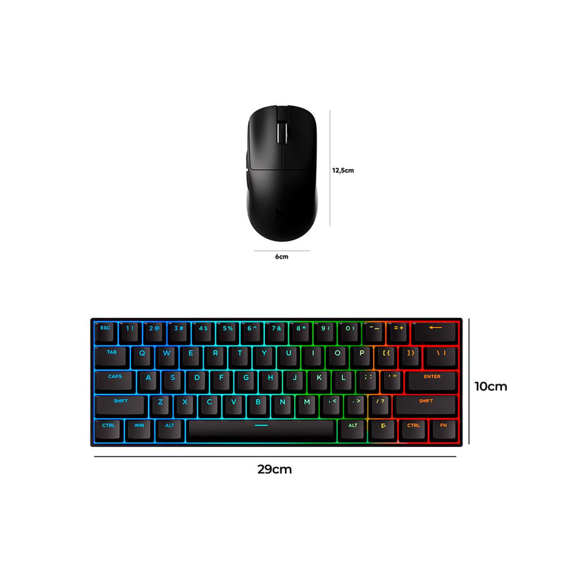 Teclado MCHOSE Ace 60 Gasket Mount: Rapid Trigger e Mouse L7 Pro: 39g e Claw Grip