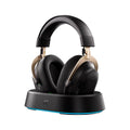 Headset Gamer MCHOSE V9 Turbo Preto Gold 200h Bateria Base Magnética RGB Wireless