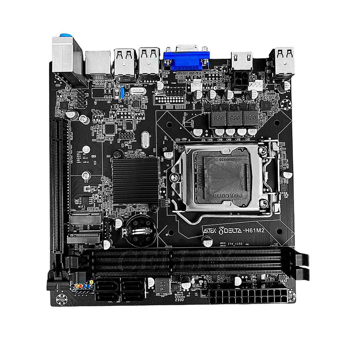 Placa-Mãe H61 DDR3 Aitek Micro ATX LGA1155 com HDMI, VGA e Slot M.2 - DELTA-H61M2