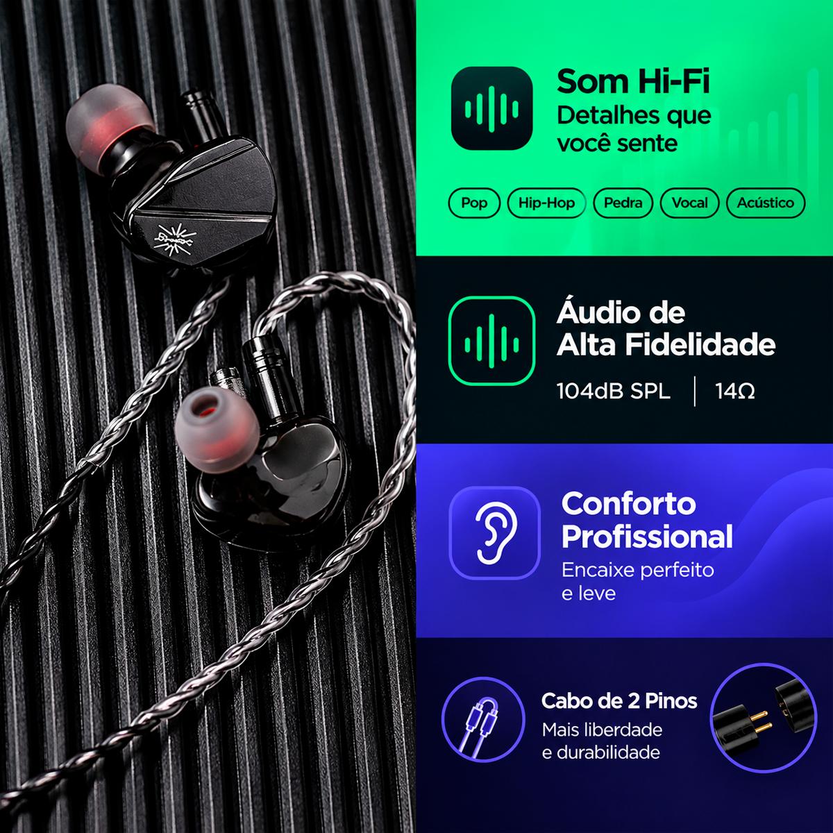 Fone Gamer Kiwi Canta com Drivers Planares e Posicionamento Preciso
