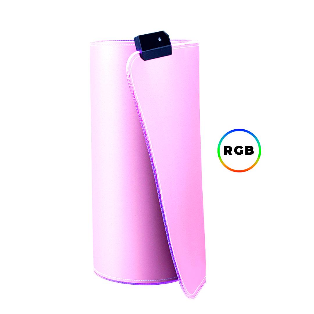 Mousepad Gamer LED RGB 80x30cm 7 Cores Antiderrapante Aitek USB Plug & Play - DELTA-P8030R