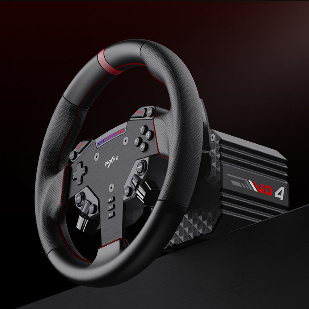 Kit Simulador de Corrida PXN VD4 Torque 4Nm Para PC + Volante W AS Quick Release + Pedais Freio e Acelerador — slide 3