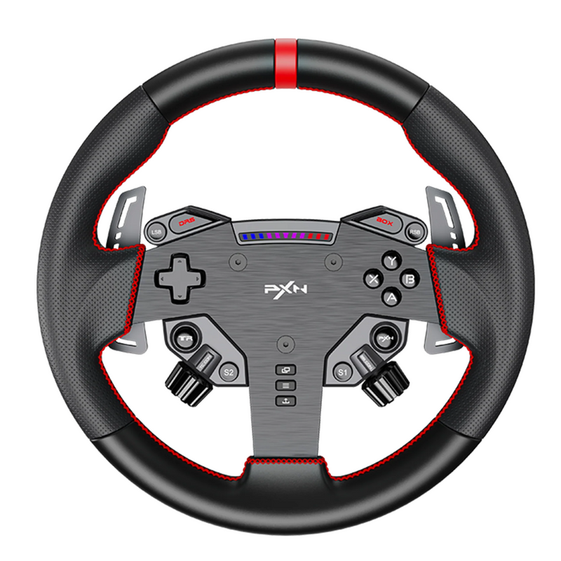 Kit Simulador de Corrida PXN VD4 Torque 4Nm Para PC + Volante W AS Quick Release + Pedais Freio e Acelerador