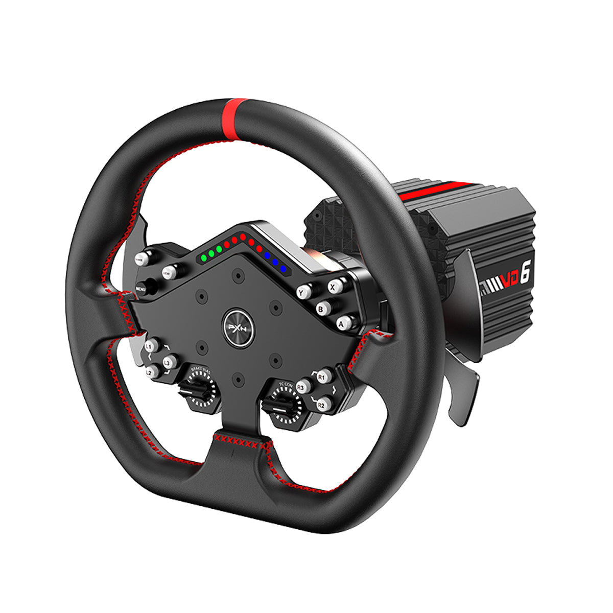 Kit Simulador de Corrida PXN VD6 Direct Drive 6Nm + Volante WDS R2 + Pedais Acelerador e Freio