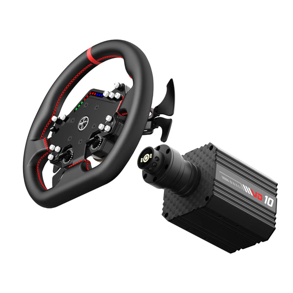 Kit Simulador de Corrida PXN Direct Drive VD10 10Nm  +Volante WDS R2 + Pedais Freio, Acelerador e Embreagem Efeito Hall