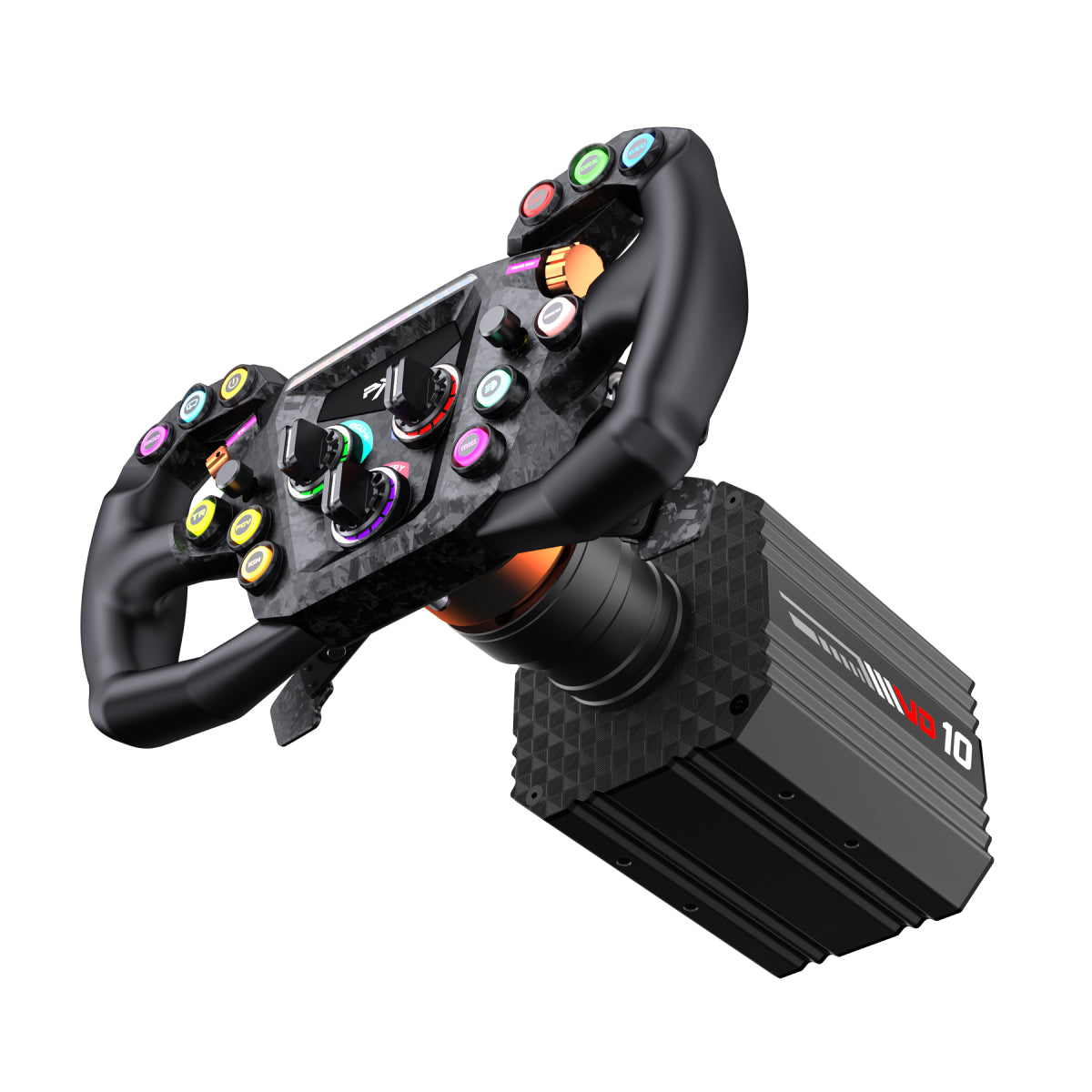 Kit Simulador de Corrida PXN VD10 10NM + Volante GT One 12 Botões RGB