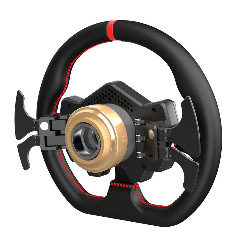 Kit Simulador de Corrida PXN Direct Drive VD10 10Nm  +Volante WDS R2 + Pedais Freio, Acelerador e Embreagem Efeito Hall