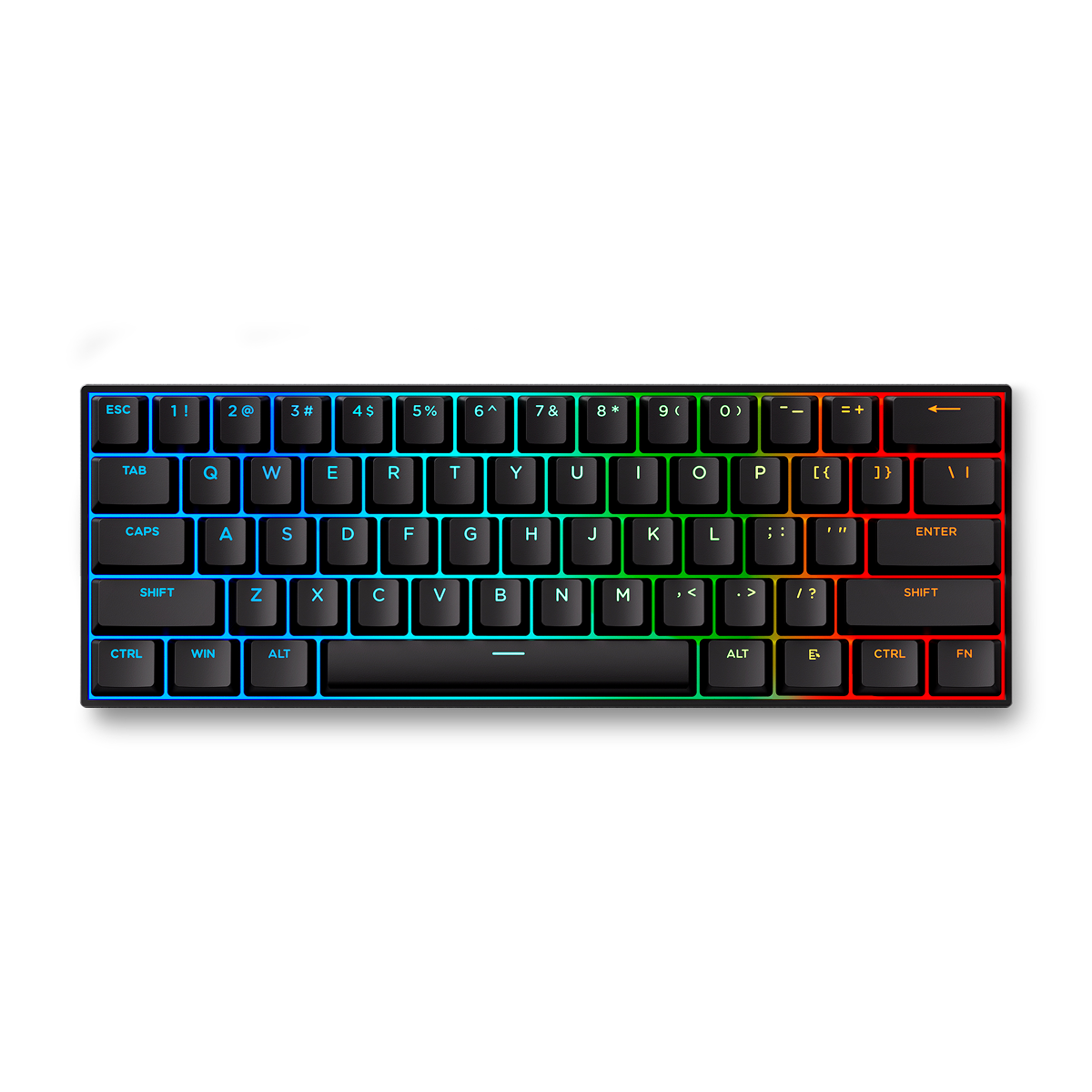 Teclado Gamer MCHOSE Ace 60 Pro Preto Hall Effect Switch Black Tek Iluminação RGB