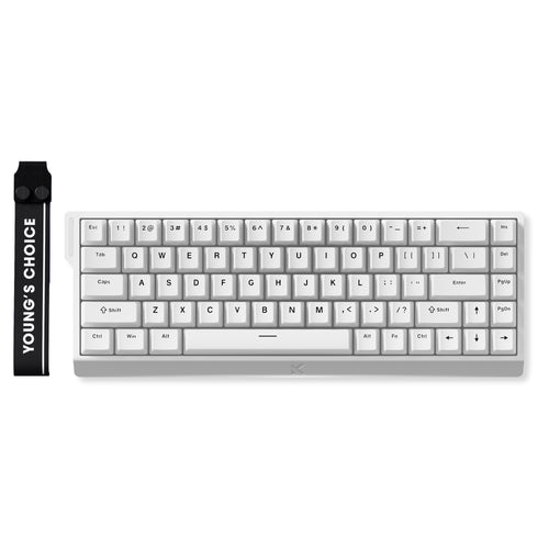 Teclado Gamer MCHOSE Ace 68 Branco Hall Effect 65% Iluminação RGB