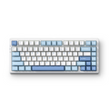 Teclado Mecânico MCHOSE G75 Pro Branco e Azul 75% Triple Mode RGB