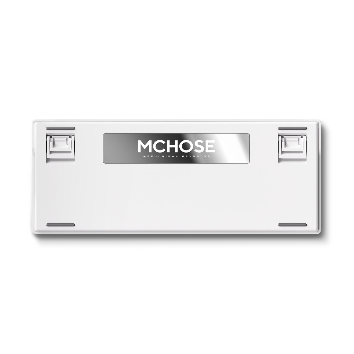 Teclado Mecânico MCHOSE G75 Pro Branco e Azul 75% Triple Mode RGB