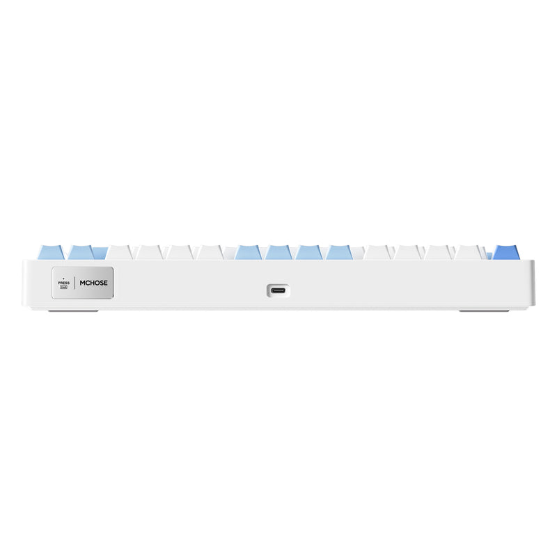 Teclado Mecânico MCHOSE G75Pro Blue Cabagge 75% Triple Mode RGB PBT