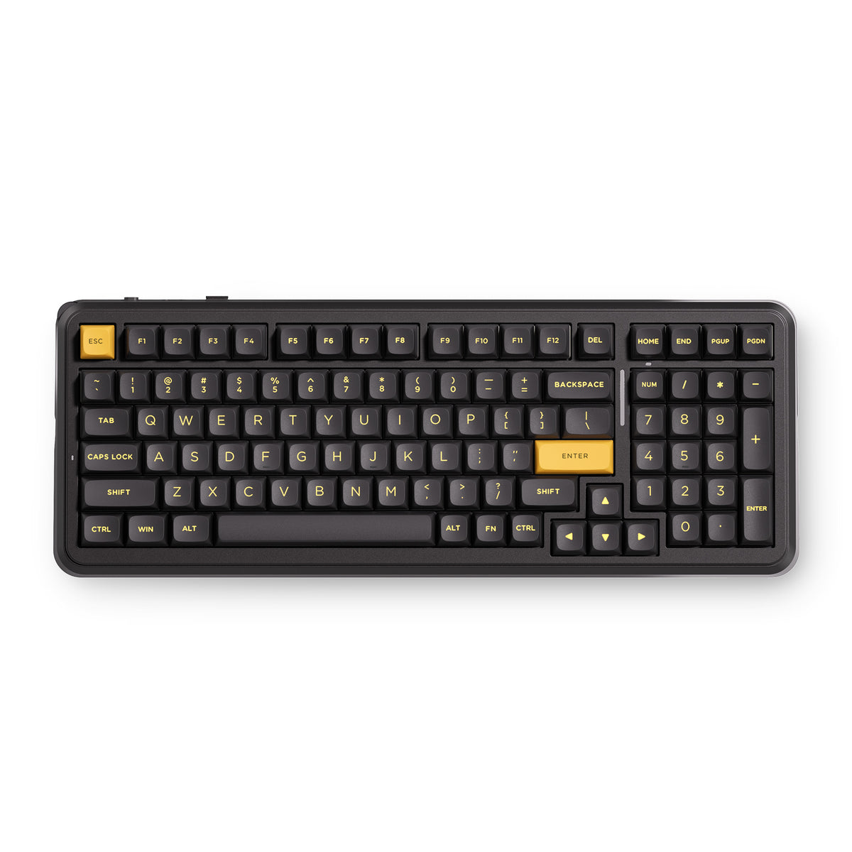 Teclado Gamer Sem Fio MCHOSE K99 V Tri-Modo Preto Gold 8K Polling SOCD RGB 360°