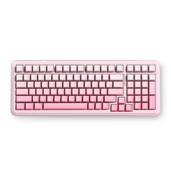 Teclado Gamer Sem Fio MCHOSE K99 V Tri-Modo Rosa Gradient 8K Polling SOCD RGB 360°