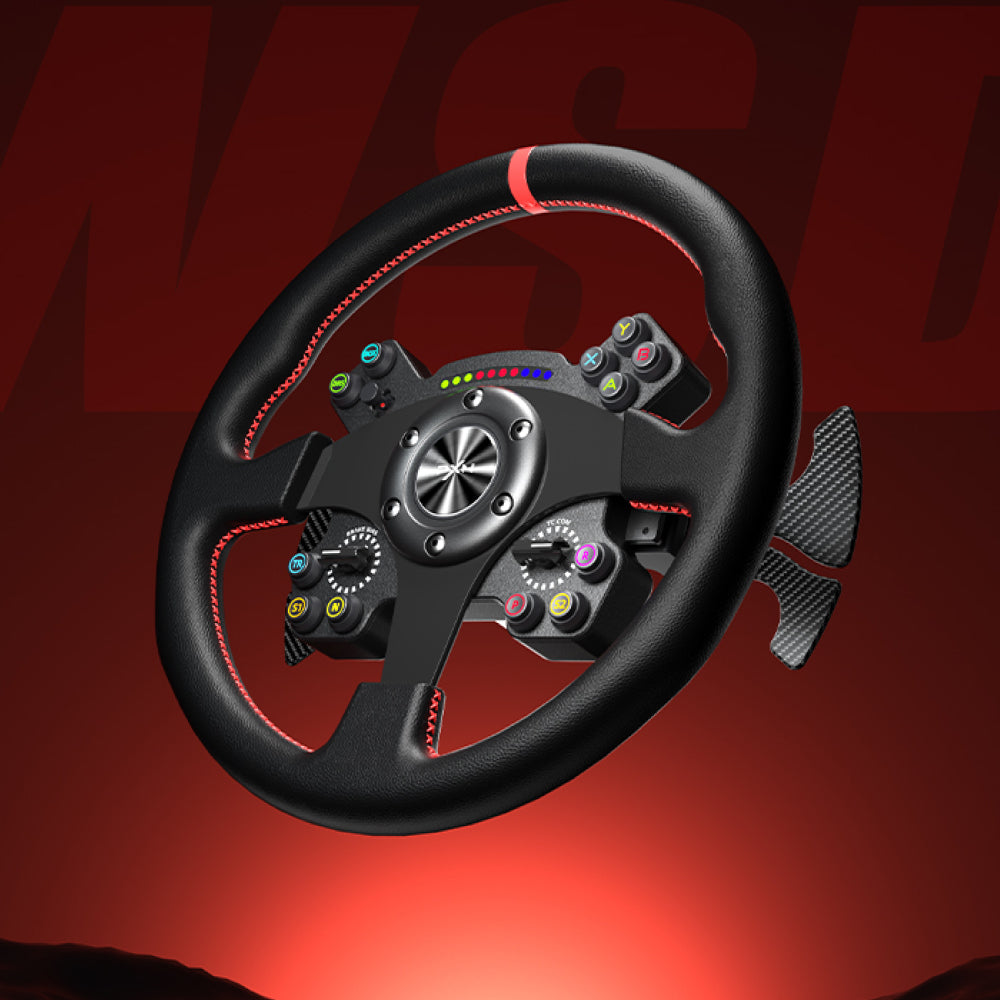 Kit Simulador de Corrida PXN VD10 Direct Drive  + Volante WCSR2 + Pedais Acelerador e Freio + Embreagem — slide 1